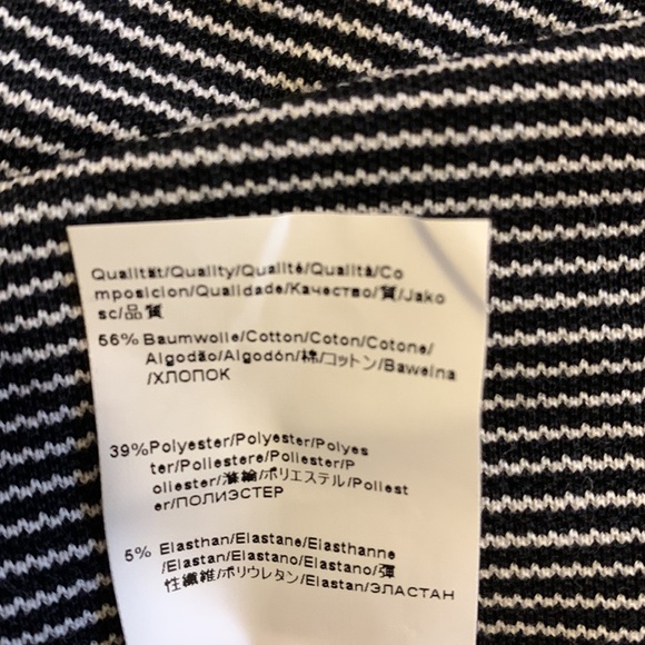 Hugo Boss Black & White Striped Polo - Picture 6 of 6